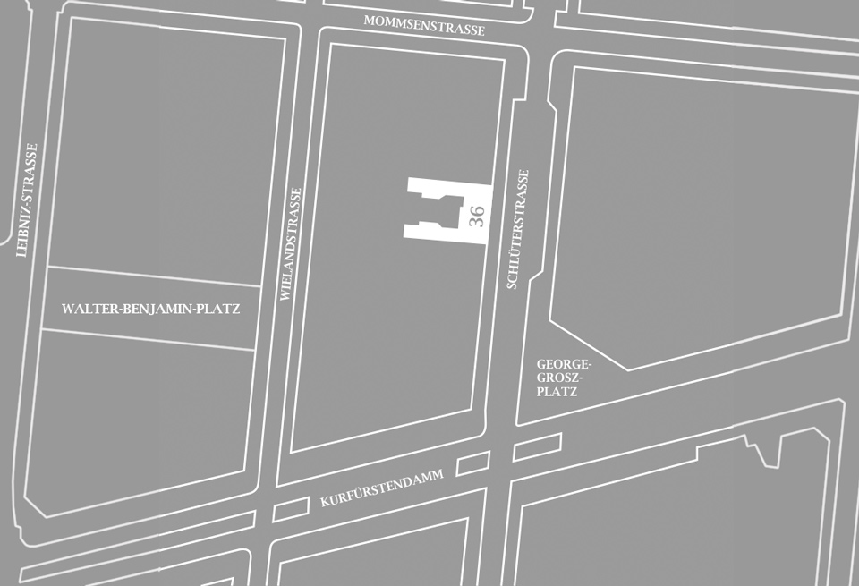Lage Schlüterstraße 36 in Charlottenburg
